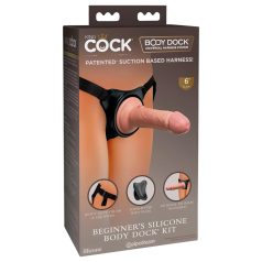   King Cock Elite Beginner's - cinta peniana com pênis realístico - cor natural