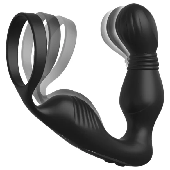 Pipedream Anal Fantasy Elite - vibrador de próstata com anel peniano (preto)