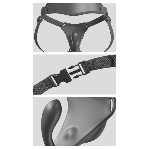 Body Dock - dildo com arnês G-ponto e Silexd 7 - silicone