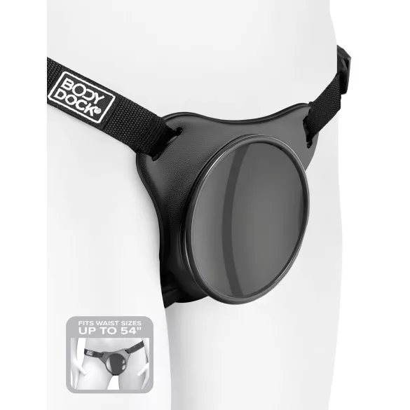 Body Dock OG - arnês com parte inferior acoplável a ventosa (preto)