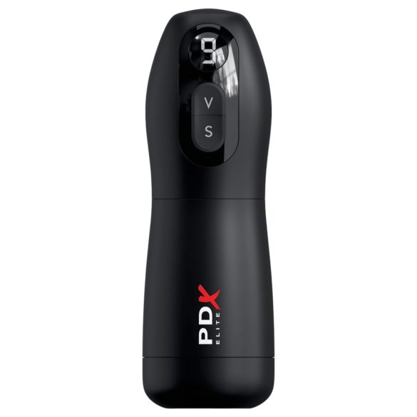 PDX Suck-O-Matic - masturbador automático recarregável - silicone preto