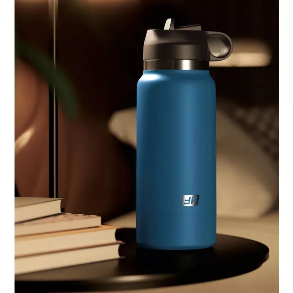 PDX - Fuck Flask Private Pleaser - vagina artificial em cantil (azul‑castanho)