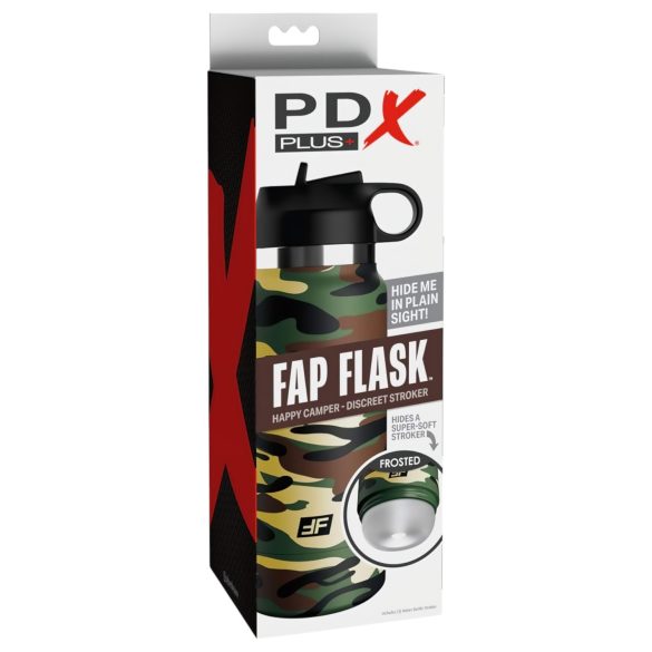 Fap Flask Happy Camper - masturbador discreto garrafa - verde e preto