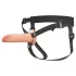 X-TENSION Elite - dildo oco com arnês (cor natural)