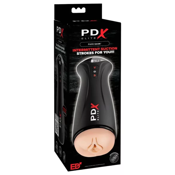 PDX Elite - masturbador masculino sugador vibratório - preto