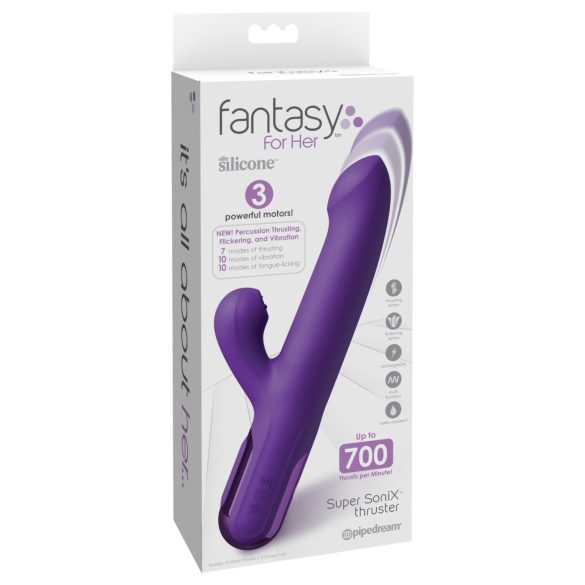 Fantasy For Her - 2 em 1 Vibrador Propulsor e Estimulador de Clitóris (roxo)