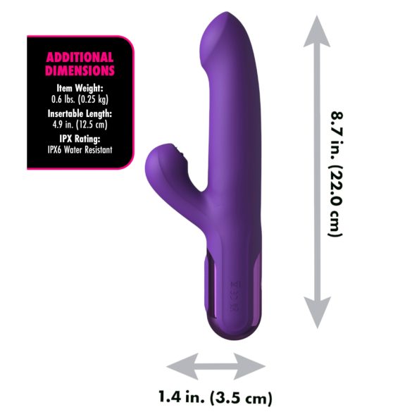 Fantasy For Her - 2 em 1 Vibrador Propulsor e Estimulador de Clitóris (roxo)