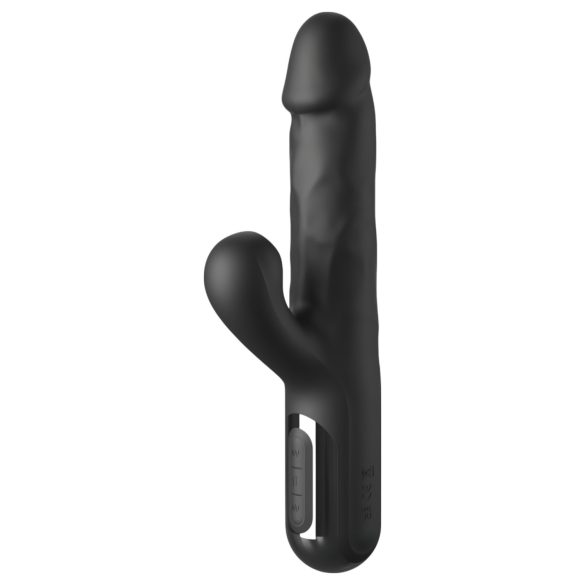 Fetish - vibrador com 3 motores e movimento de empurrar - preto
