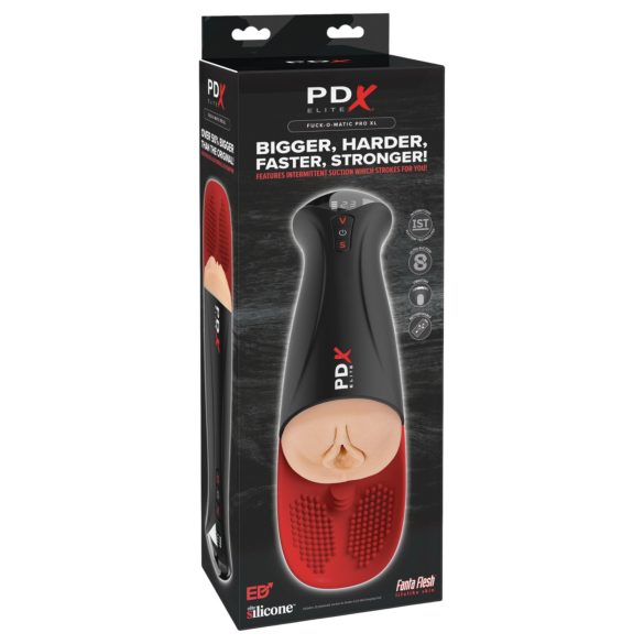 PDX Elite - masturbador masculino com sucção e vibração - tamanho XL - preto