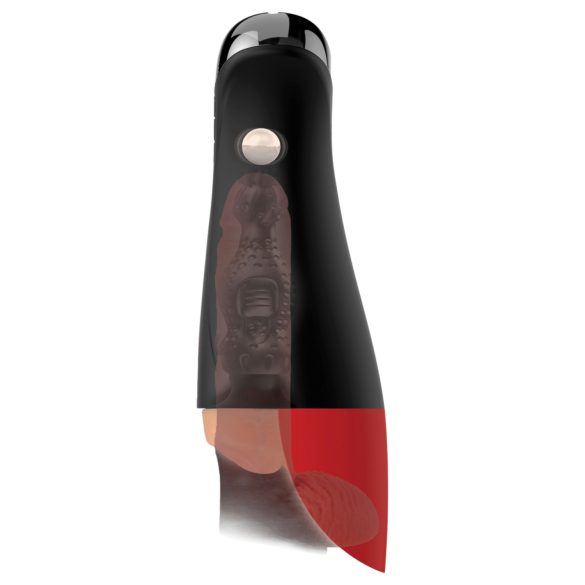 PDX Elite - masturbador masculino com sucção e vibração - tamanho XL - preto