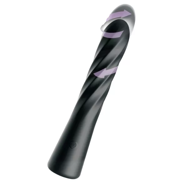 Anal Fantasy Twist Ecstasy - vibrador anal rotativo e de empurrar (preto)