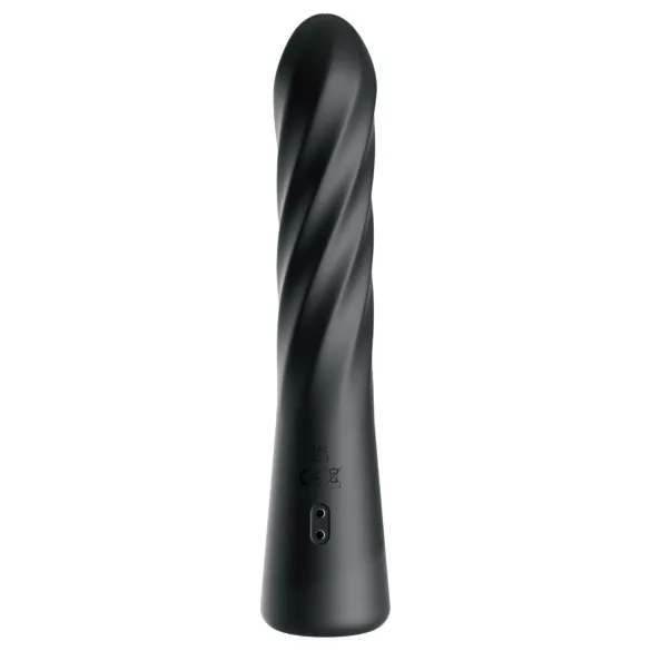 Anal Fantasy Twist Ecstasy - vibrador anal rotativo e de empurrar (preto)