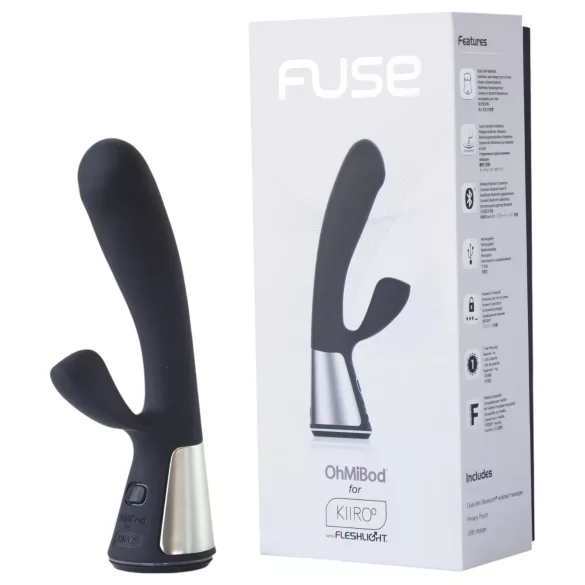 Fleshlight OhMiBod Kiiroo - Vibrador com braço para o clitóris controlado por app (preto)