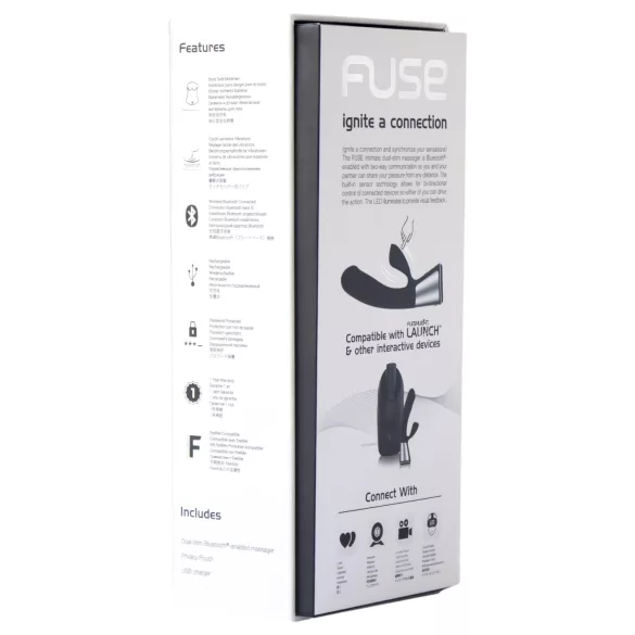Fleshlight OhMiBod Kiiroo - Vibrador com braço para o clitóris controlado por app (preto)