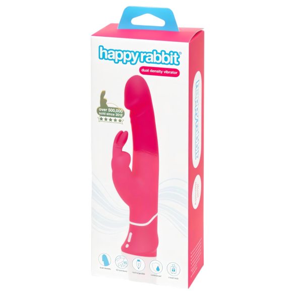 Happyrabbit - vibrador com estimulador de clitóris à prova d'água