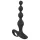 Black Velvets - vibrador anal com esferas - silicone preto