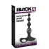 Black Velvets - vibrador anal com esferas - silicone preto