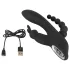 SMILE Triple - vibrador recarregável triplo à prova d'água - silicone preto