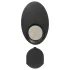 ANOS - vibrador anal rotativo com esferas - silicone preto