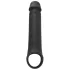 Rebel - capa peniana vibratória recarregável controle remoto - silicone preto