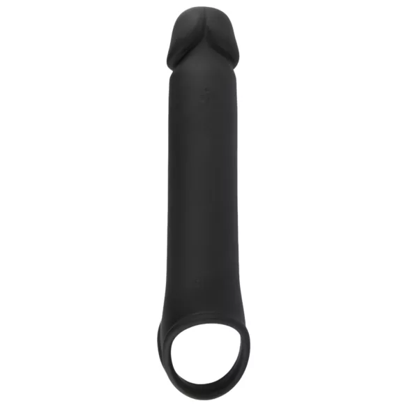 Rebel - capa peniana vibratória recarregável controle remoto - silicone preto