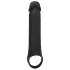 Rebel - capa peniana vibratória recarregável controle remoto - silicone preto