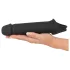 Rebel - capa peniana vibratória recarregável controle remoto - silicone preto