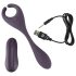 Couples Choice - vibrador casal 2 motores recarregável com controle remoto roxo