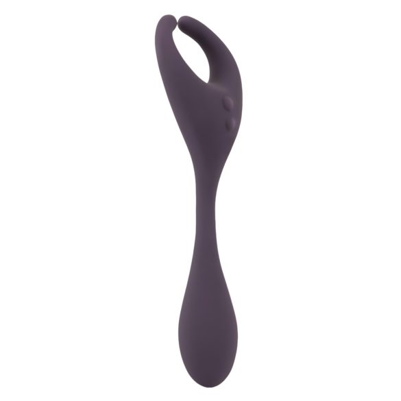 Couples Choice - vibrador casal 2 motores recarregável com controle remoto roxo