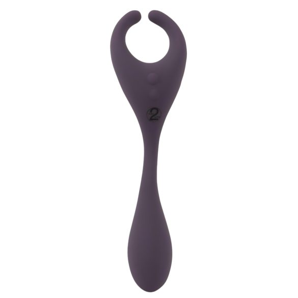 Couples Choice - vibrador casal 2 motores recarregável com controle remoto roxo