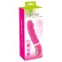SMILE Soft - vibrador recarregável com aquecimento - silicone rosa