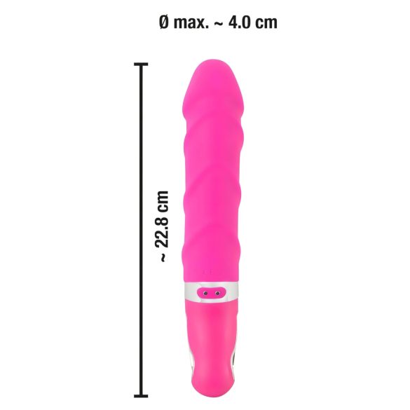 SMILE Soft - vibrador recarregável com aquecimento - silicone rosa