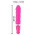 SMILE Soft - vibrador recarregável com aquecimento - silicone rosa