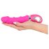 SMILE Soft - vibrador recarregável com aquecimento - silicone rosa