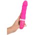 SMILE Soft - vibrador recarregável com aquecimento - silicone rosa