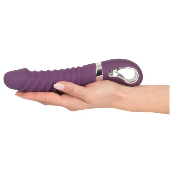 SMILE Soft - vibrador recarregável com aquecimento - silicone roxo