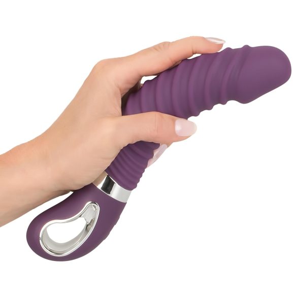 SMILE Soft - vibrador recarregável com aquecimento - silicone roxo