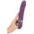 SMILE Soft - vibrador recarregável com aquecimento - silicone roxo