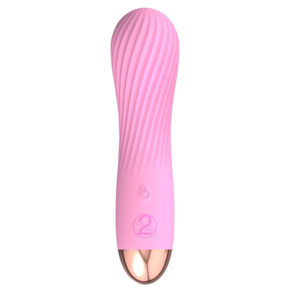 Cuties Mini - vibrador espiral recarregável à prova d'água - silicone rosa