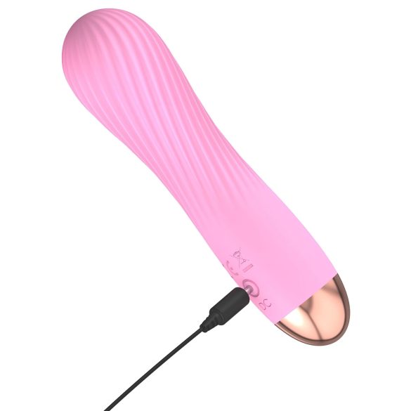 Cuties Mini - vibrador espiral recarregável à prova d'água - silicone rosa