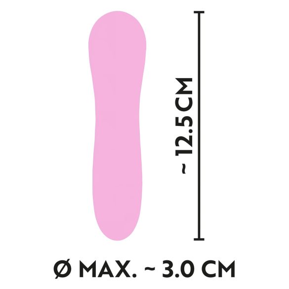 Cuties Mini - vibrador espiral recarregável à prova d'água - silicone rosa
