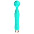Cuties Mini Wand - vibrador massageador recarregável e à prova d'água (verde)