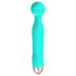 Cuties Mini Wand - vibrador massageador recarregável e à prova d'água (verde)
