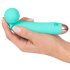 Cuties Mini Wand - vibrador massageador recarregável e à prova d'água (verde)