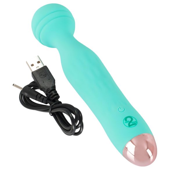Cuties Mini Wand - vibrador massageador recarregável e à prova d'água (verde)