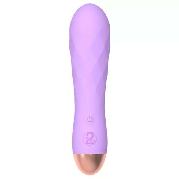 Cuties Mini - vibrador recarregável à prova d'água com textura - roxo