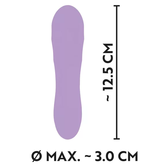 Cuties Mini - vibrador recarregável à prova d'água com textura - roxo