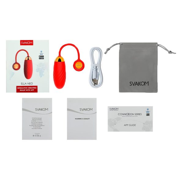 Svakom Ella Neo - ovo vibratório inteligente - vermelho