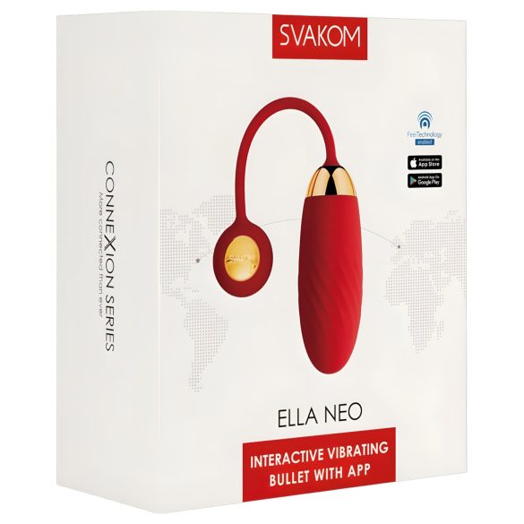 Svakom Ella Neo - ovo vibratório inteligente - vermelho