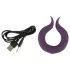 Couples Choice - anel peniano vibratório duplo - recarregável - roxo